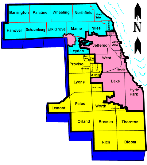 cook county township map Cook County Assessment Townships Maps Raila Associates P C cook county township map